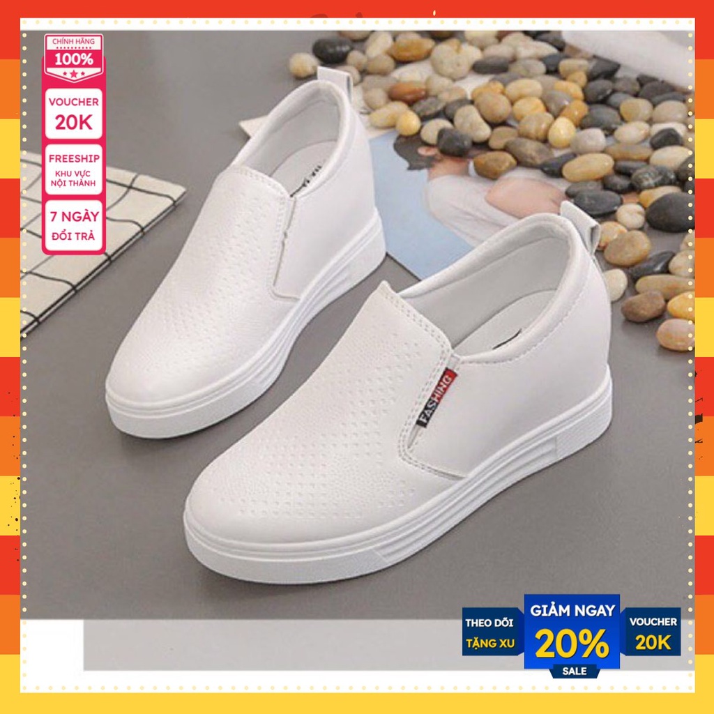 Giày nữ độn đế 6cm mã H24
