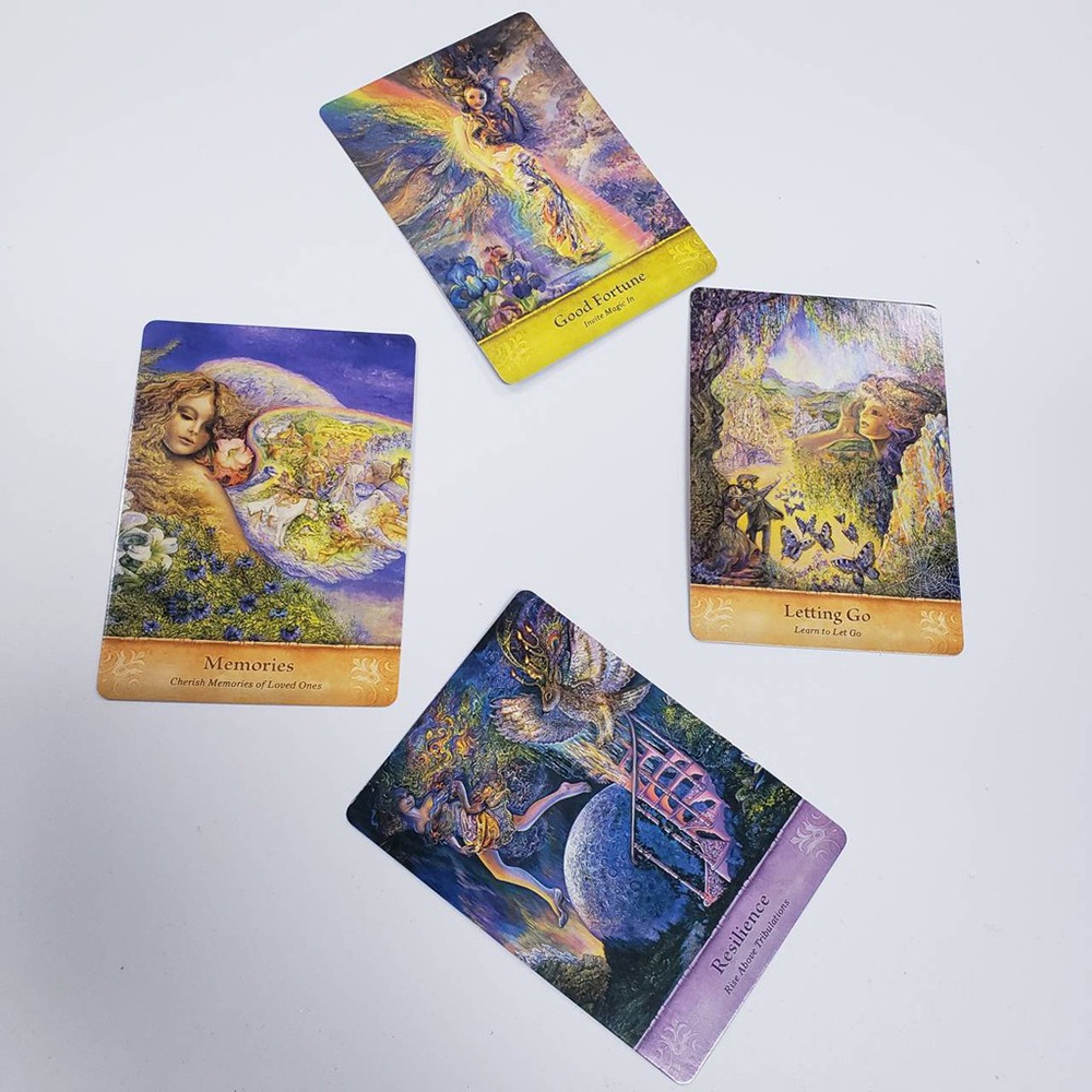 [Size Gốc] Bộ Bài Oracle Mystical Wisdom 46 Lá Bài Tặng Đá Thanh Tẩy S52
