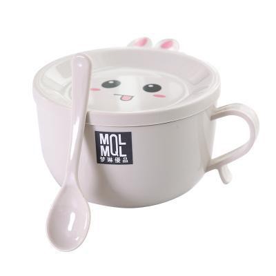 Ca Ăn Mì - Tô Ăn Mì MQL Có Nắp Kèm Muỗng Siêu Tiện Lợi, Chống Vỡ, Chịu Nhiệt 6865