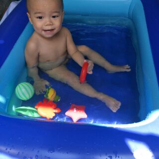 Bể bơi 2 tầng 1.2m cho bé