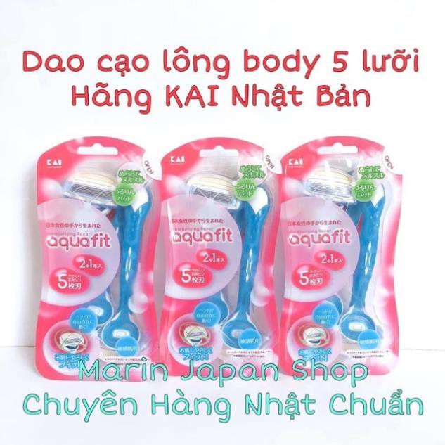 (Hàng Nhật,Hàng sịn sò) Dao chuyên dụng cao cấp để cạo lông Body hãng KAI hàng nội địa Nhật Bản