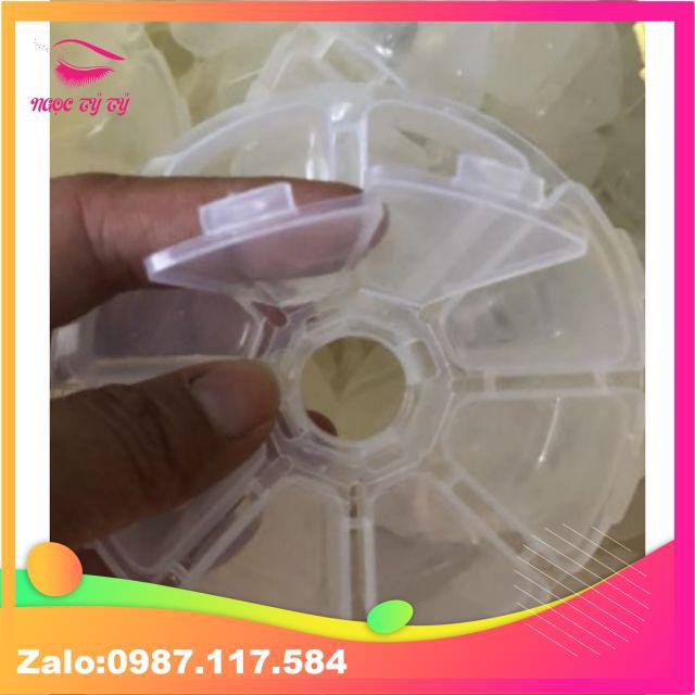 Khay 8 ô đựng mi fan( đá nail)