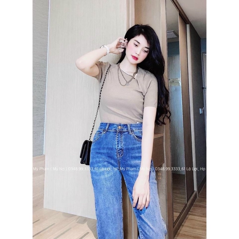 áo len trơn cổ chéo cộc tay màu đen - xanh - be