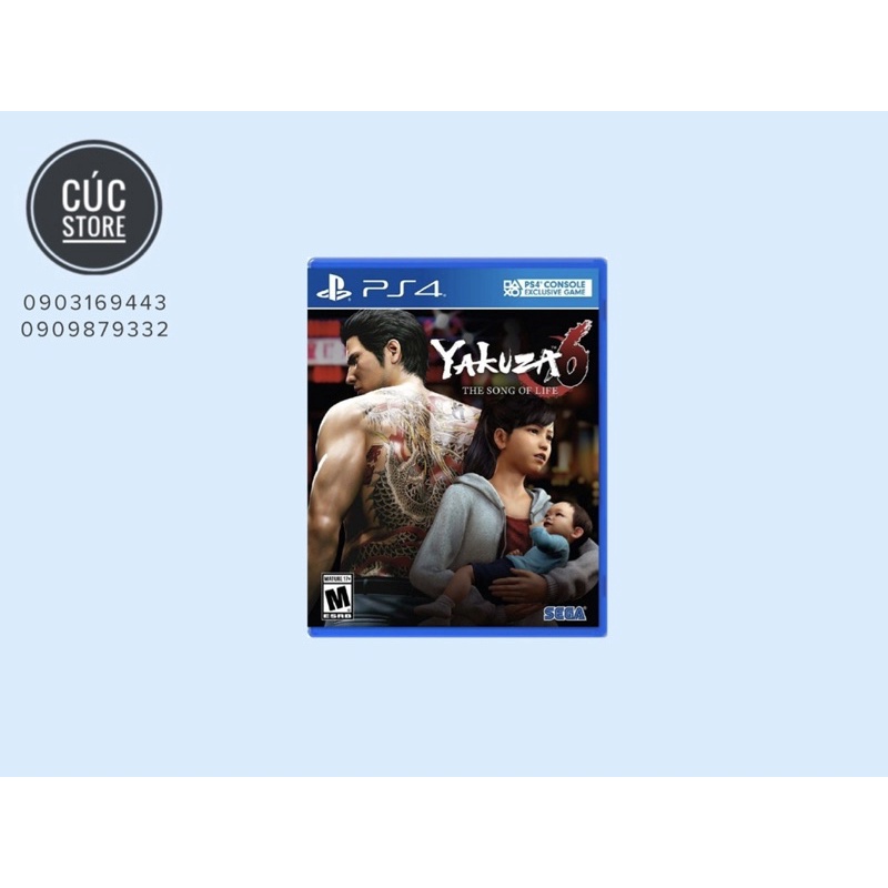 Đĩa chơi game PS4: Yakuza 6 The Song Of Life