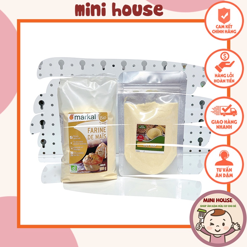 DATE 12/2022 Bột ngô (bắp) siêu mịn hữu cơ markal (500g- tách lẻ 100g)