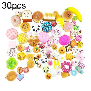 30 Chiếc Bánh Mì Động Vật Dễ Thương Mềm Squishy Chậm Căng Thẳng Giảm Trẻ Em Bóp Đồ Chơi