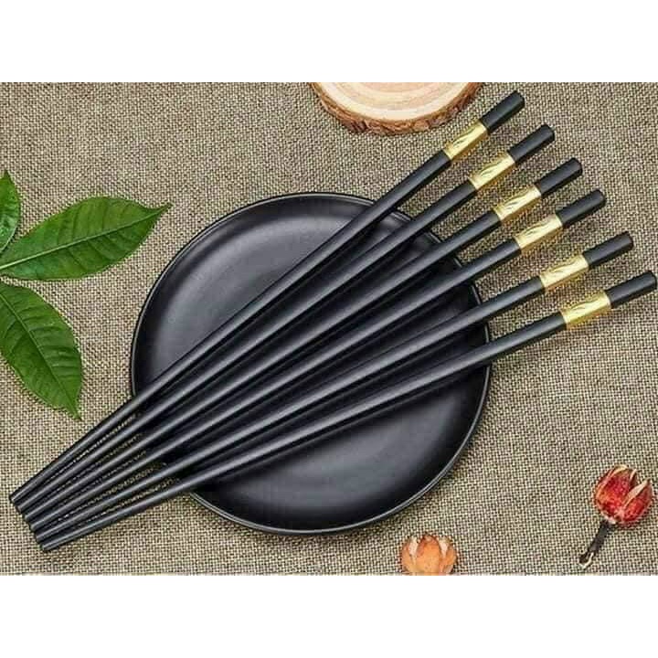 Đũa mạ vàng hộp 10 đôi