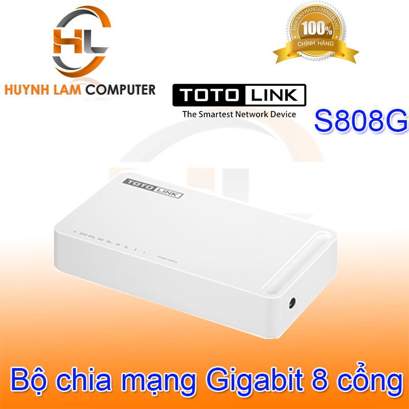 Bộ chia mạng-Bộ chia mạng Gigabit 8 cổng Totolink S808G DGW phân phối