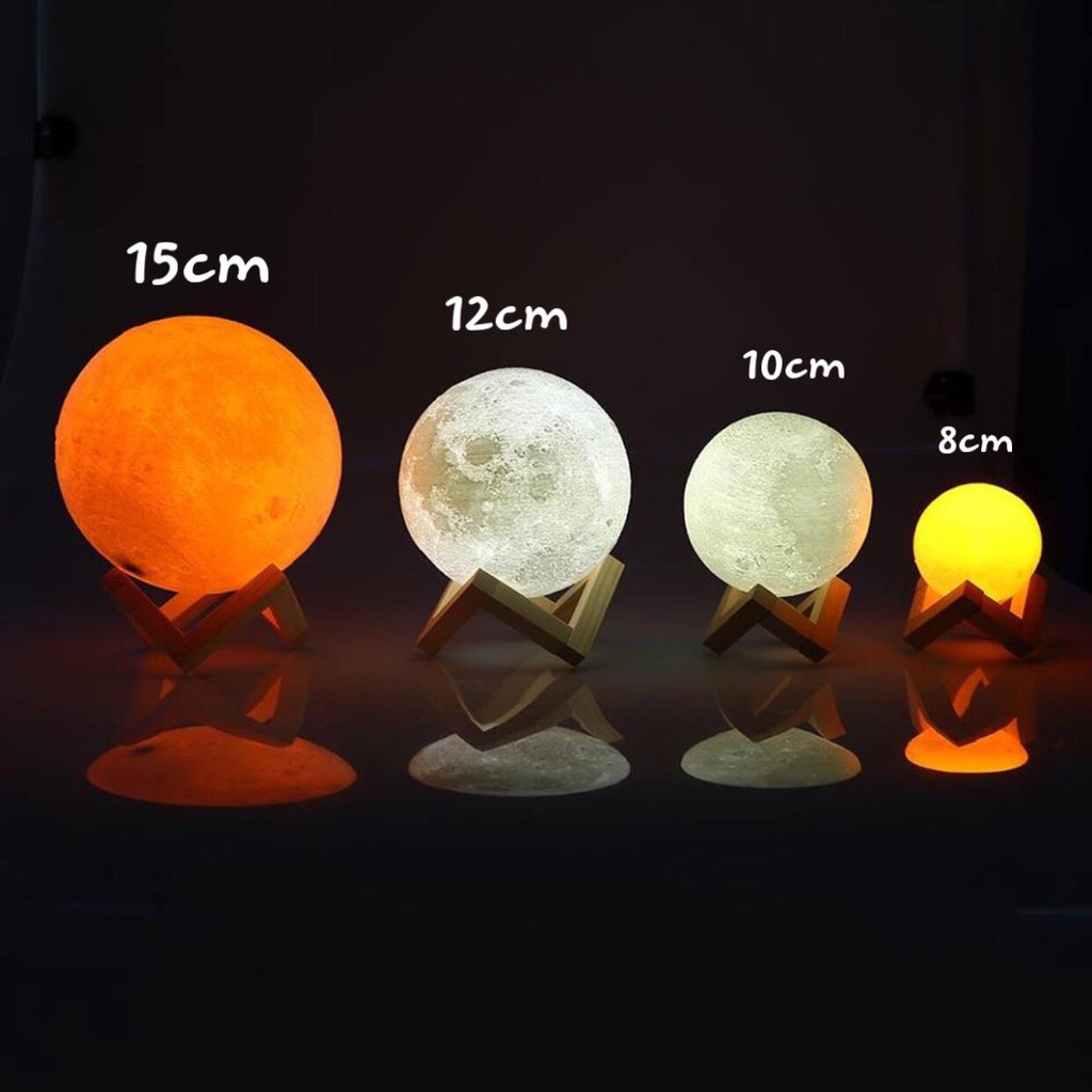 [ Hàng Chính Hãng ] Đèn Ngủ Mặt Trăng Siêu Đẹp size 10cm - 20 cm