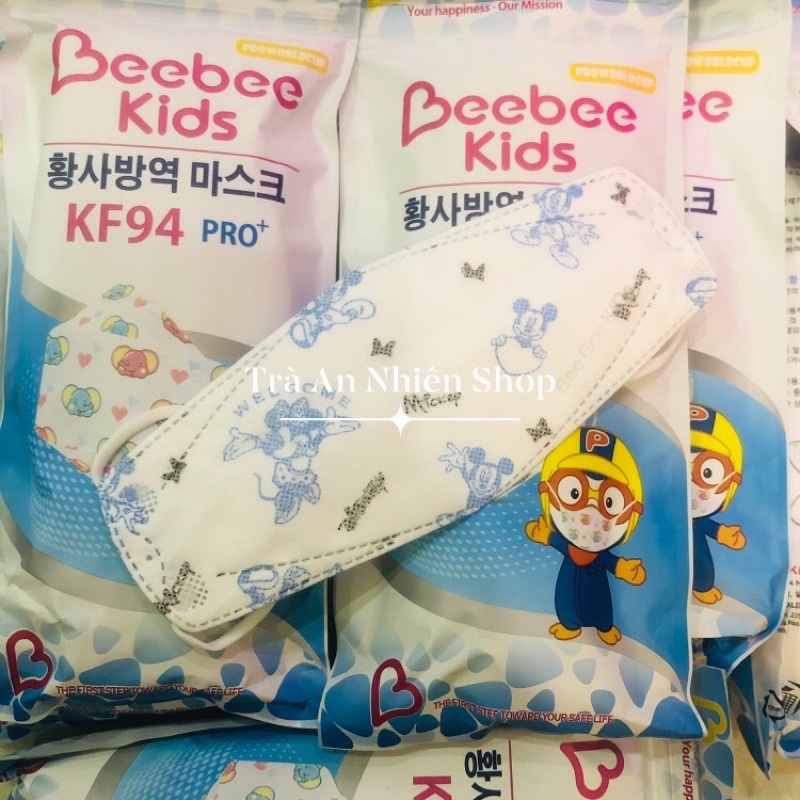 Khẩu trang KF94 4 lớp Beebee kids cho bé 8 - 12t  - Túi 10 cái