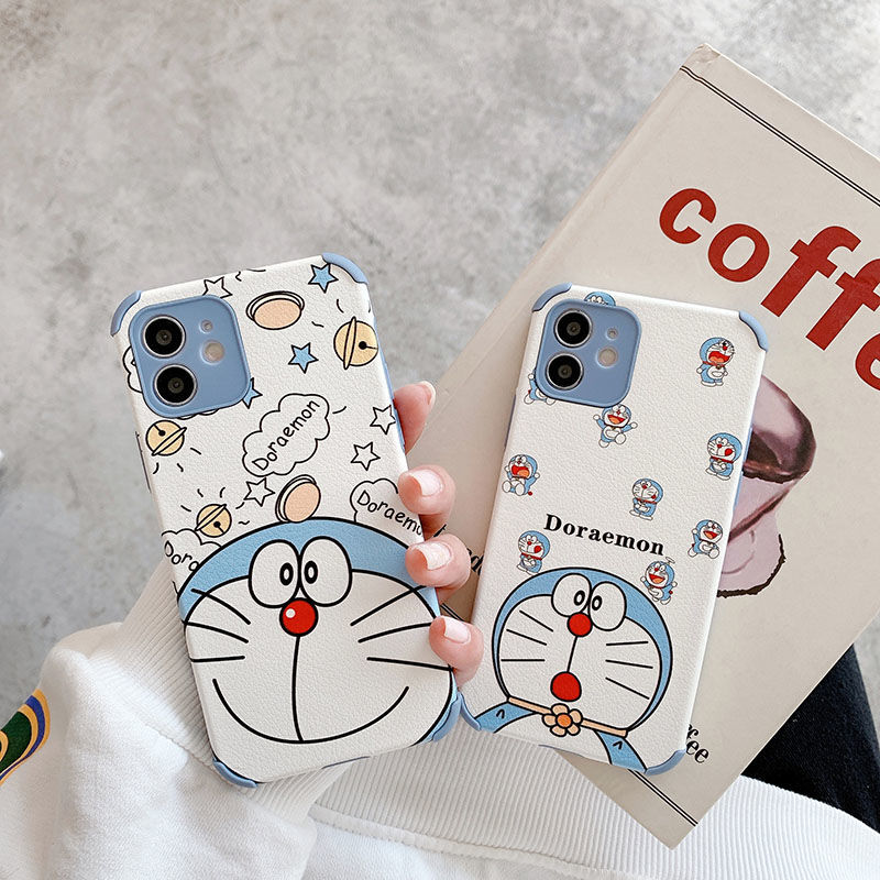 Huawei Mate 40 30 20 Pro P40 P30 Pro P40 Lite Y9 Prime 2019 P Samrt Z Nova 8 7 6 Pro 7i 8 7 6 SE 5 Pro Doraemon Case Four-corner Anti-fall Lens Fine Hole