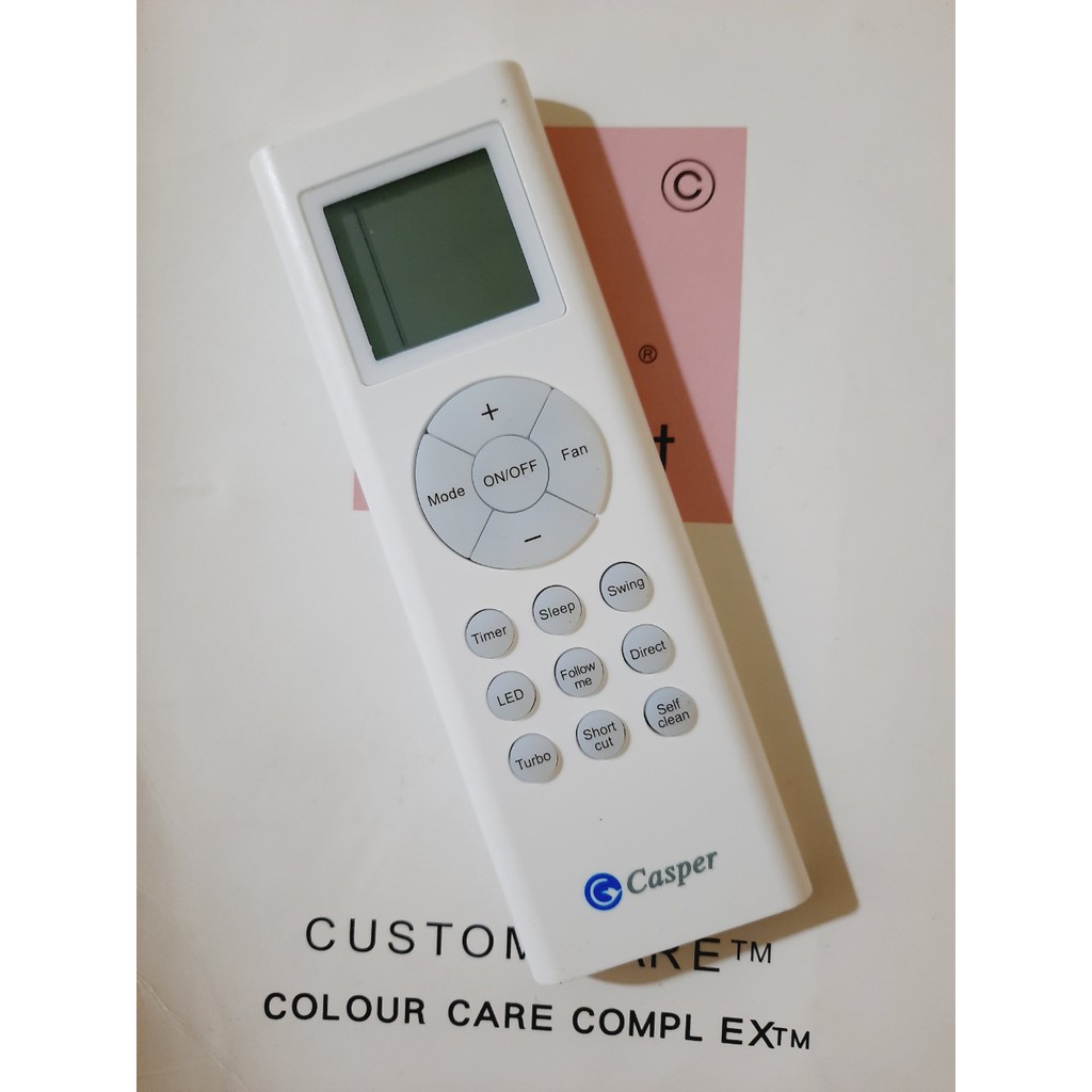 Remote Điều khiển điều hòa Casper 1&amp;2 chiều Inverter- Hàng mới chính hãng Casper 100% Tặng kèm Pin