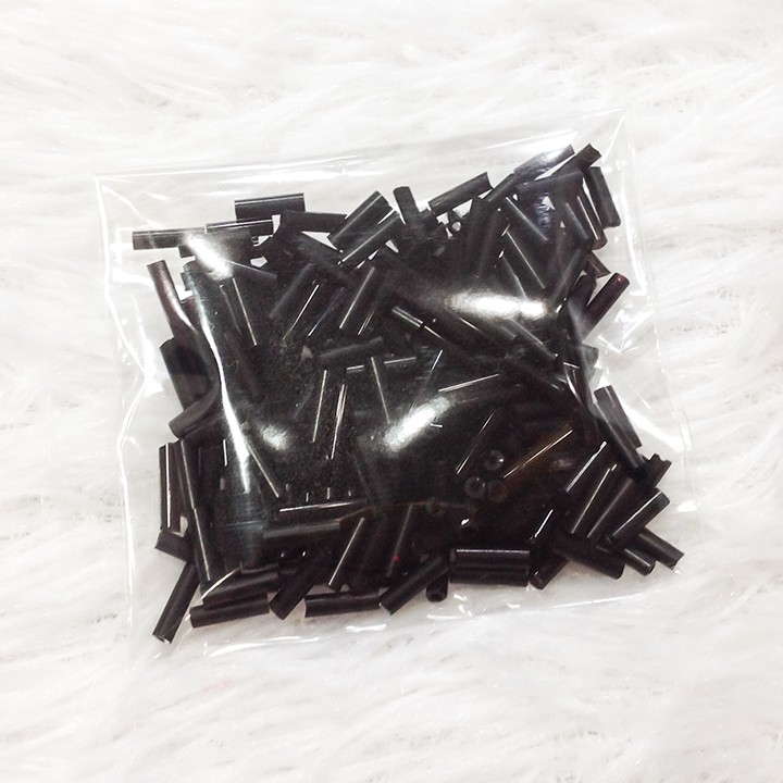 Hạt cườm gãy ống trúc kết áo nhiều màu 6li