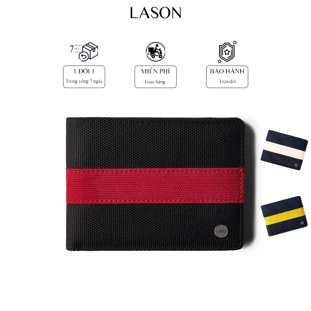 Ví Vải Đựng Tiền MARK NGANG Canvas Polyester Nhập Khẩu Cao Cấp Chống Thấm Nước Unisex Nam Nữ Đẹp Chí