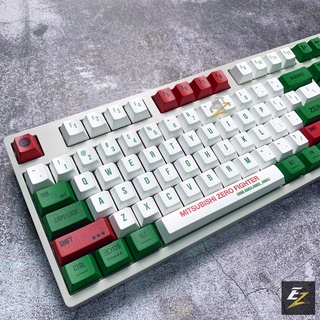 [Mã 99ELHA giảm 7% đơn 300K] Keycap MITSUBISHI ZERO Thick PBT Dyesub 108 Phím Cherry Profile [doloicomputer.vn]