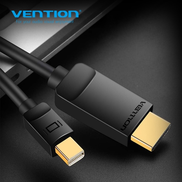 Cáp chuyển đổi mini DisplayPort to HDMI dài 2M Vention HABBH - Hàng chính hãng