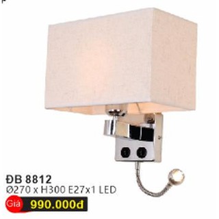 Đèn ngủ + đọc sách gắn tường (ĐB 8812) E27+Led