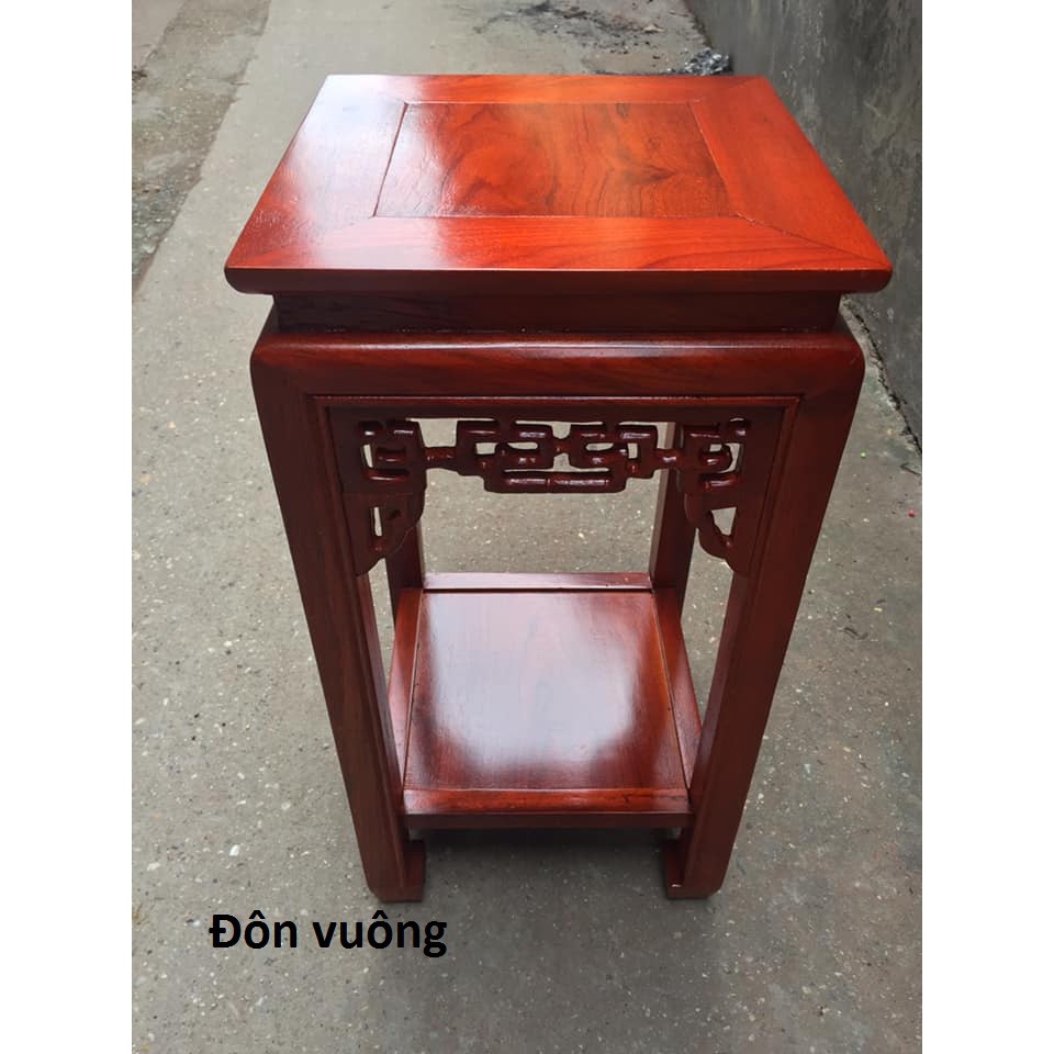 Đôn vuông gỗ lim (cao 50 đến 80cm, mặt 30 x 30 cm)