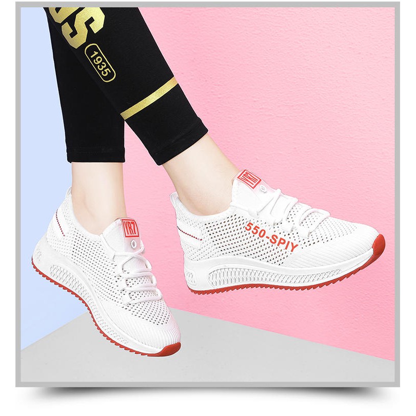 Giày Sneaker Nữ SPY-550 Đế 3D Chất Vải Thoáng Khí