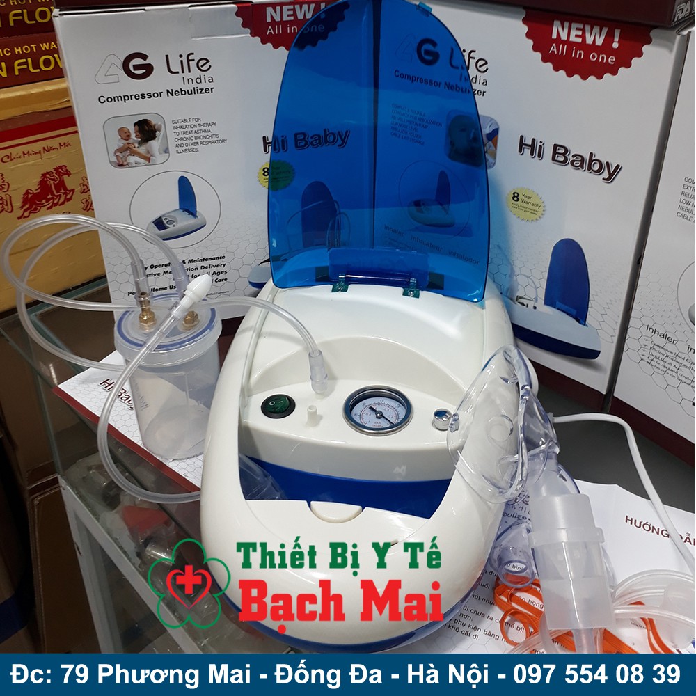 [Mẫu Mới 2020] Máy Xông Hút Mũi 2 Trong 1 Ag Life Hi Baby New 2020 - Chính Hãng Ag Life