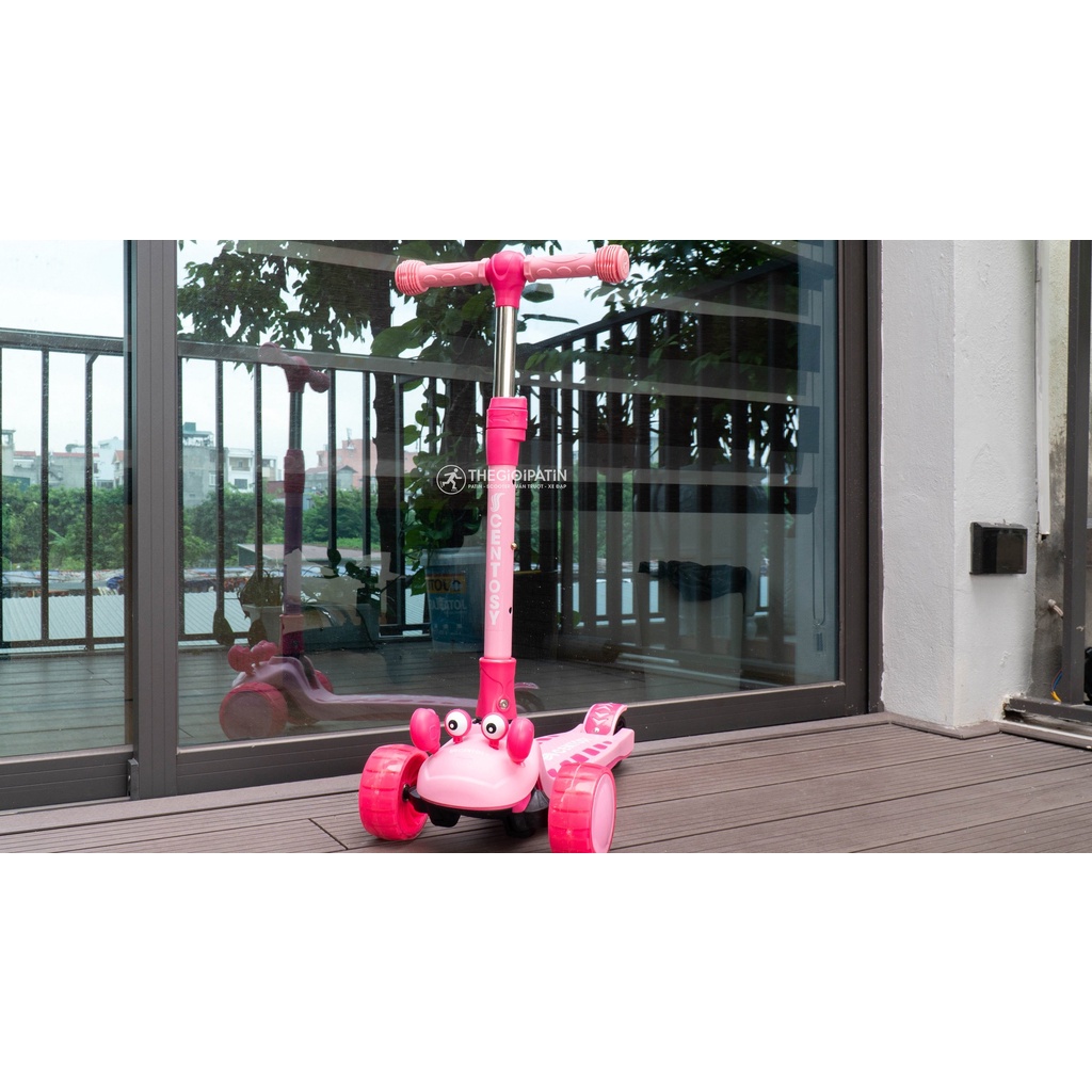 Xe Scooter Trẻ Em Centosy-XT 306, Có Nhạc, Có Đèn Phát Sáng, Điều Chỉnh Được Chiều Cao, Có 3 Màu