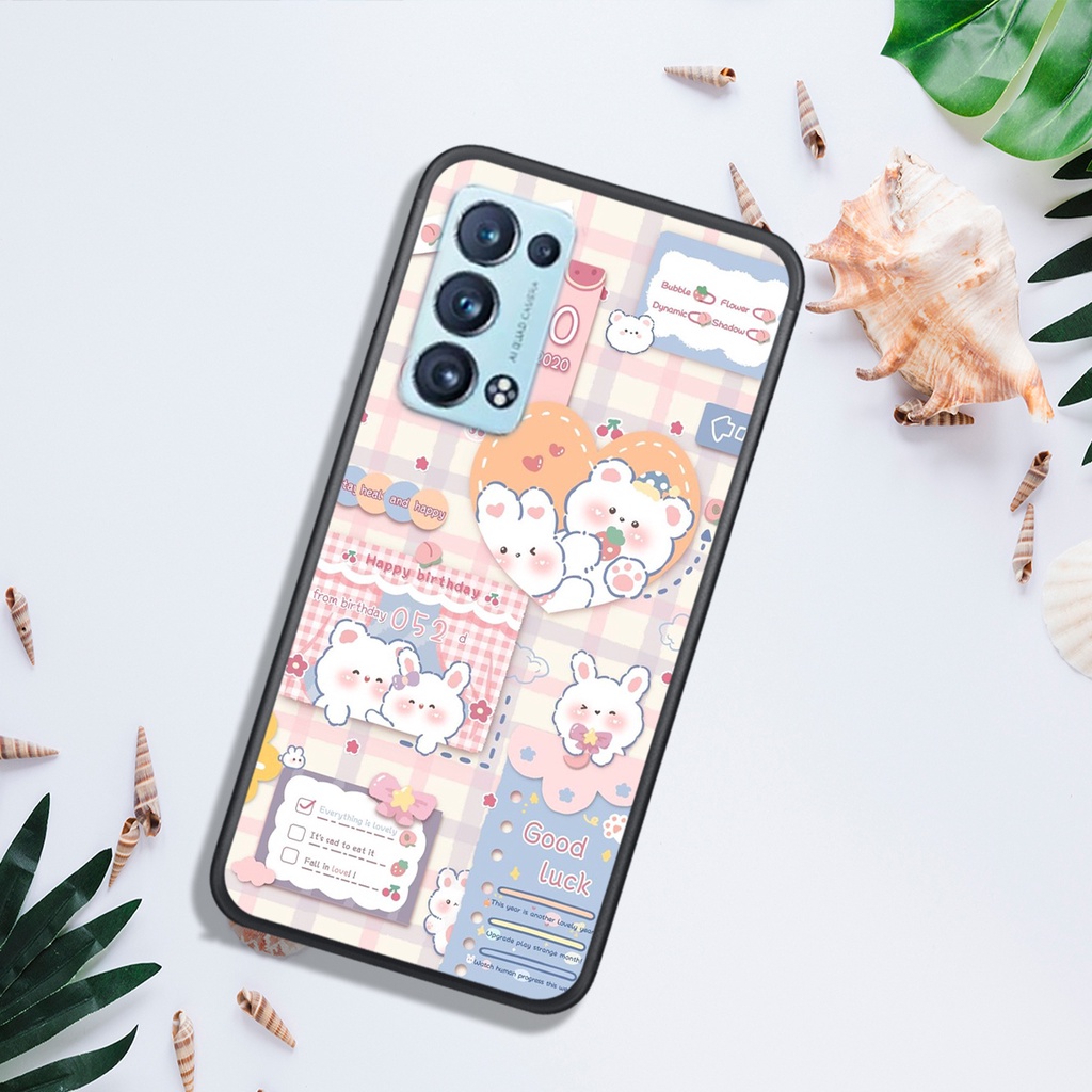 ỐP LƯNG OPPO RENO 6 4G - RENO 6 5G - RENO 6Z, IN HÌNH GẤU NÂU CHOCOLATE ĐÁNG YÊU.
