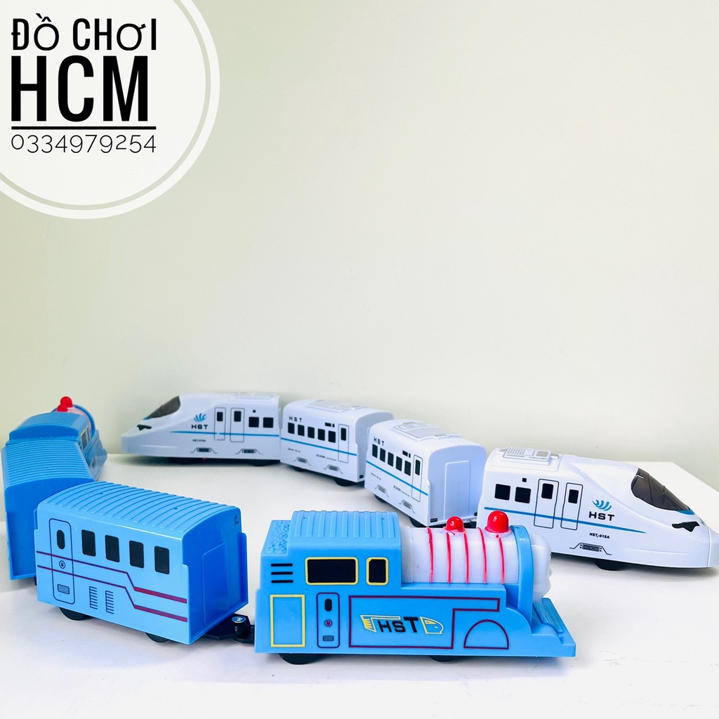 Đồ chơi đường tàu thomas, tàu điện ngầm có đèn nhạc, tự quay đầu dành cho bé thích mô hình xe