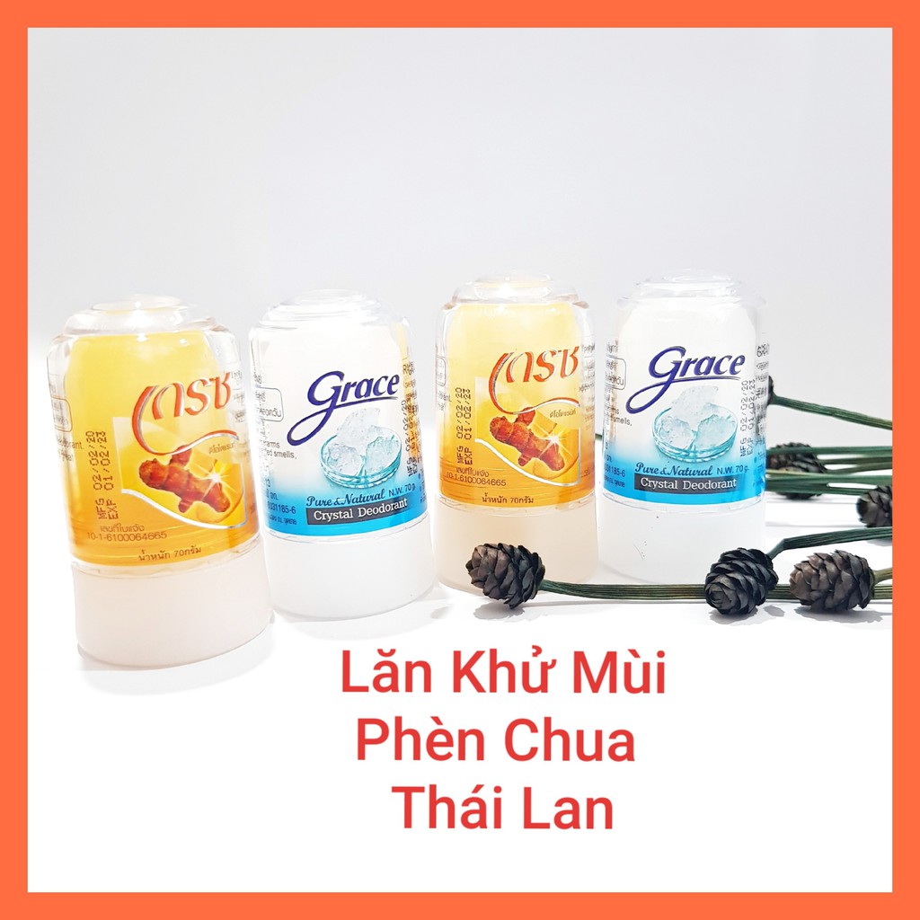 Lăn Khử Mùi Phèn Chua Tự Nhiên Thái Lan Khử Mùi Hiệu Qủa Không Kích Ứng Không Thâm Da