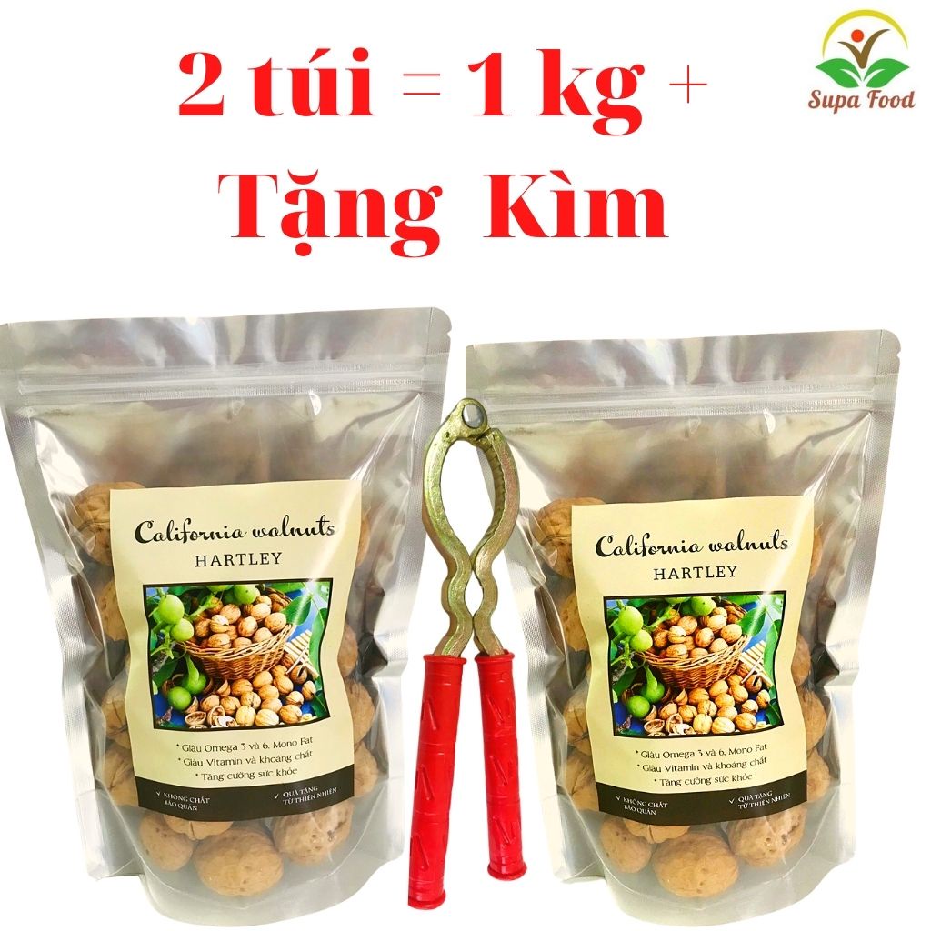 Quả Óc Chó Đỏ Nhập Khẩu Chuẩn Mỹ - óc chó đỏ Nguyên Vỏ Giòn Thơm Ngon Tặng Ngay Kìm - OneFood