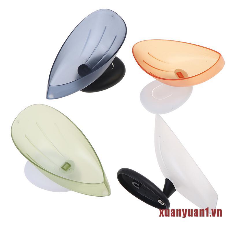 Giá Đỡ Xà Phòng Hình Chiếc Lá Có Giác Hút Tiện Dụng