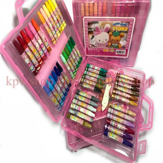 [ KM ] BÚT SÁP DẦU 48 MÀU TTORU HÀN QUỐC AN TOÀN CHO TRẺ NHỎ, CÁC LỚP VẺ TIN DÙNG