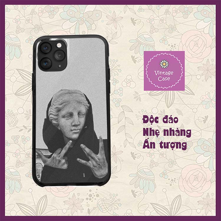 Ốp lưng Tượng Hy lạp mặc áo Hoodie ấn tượng độc đáo Iphone từ 5 đến Xs Max/11/11 Promax/12/12 Promax CHUCOM21041
