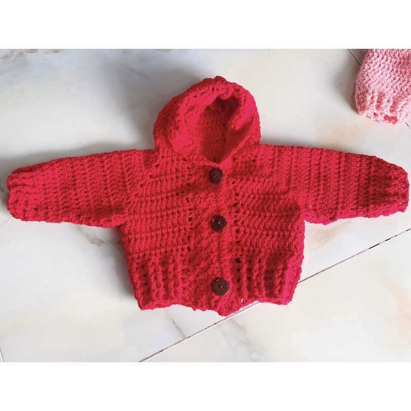 Áo khoát len HandMade cho bé gái