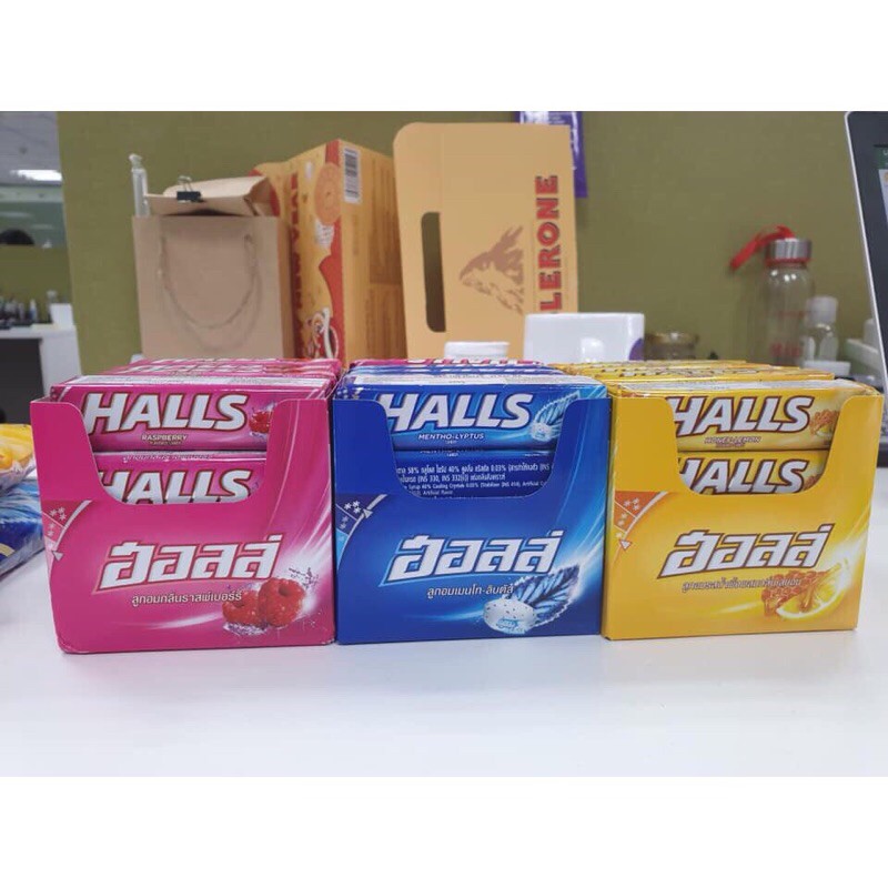 Kẹo Halls the Thái Lan dạng thanh (9 viên) 3 mùi - 27.9g