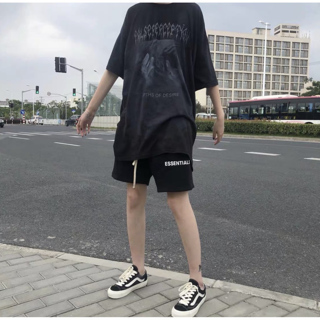Quần short Essential , quần cộc nam nữ unisex, Cocmer_vn