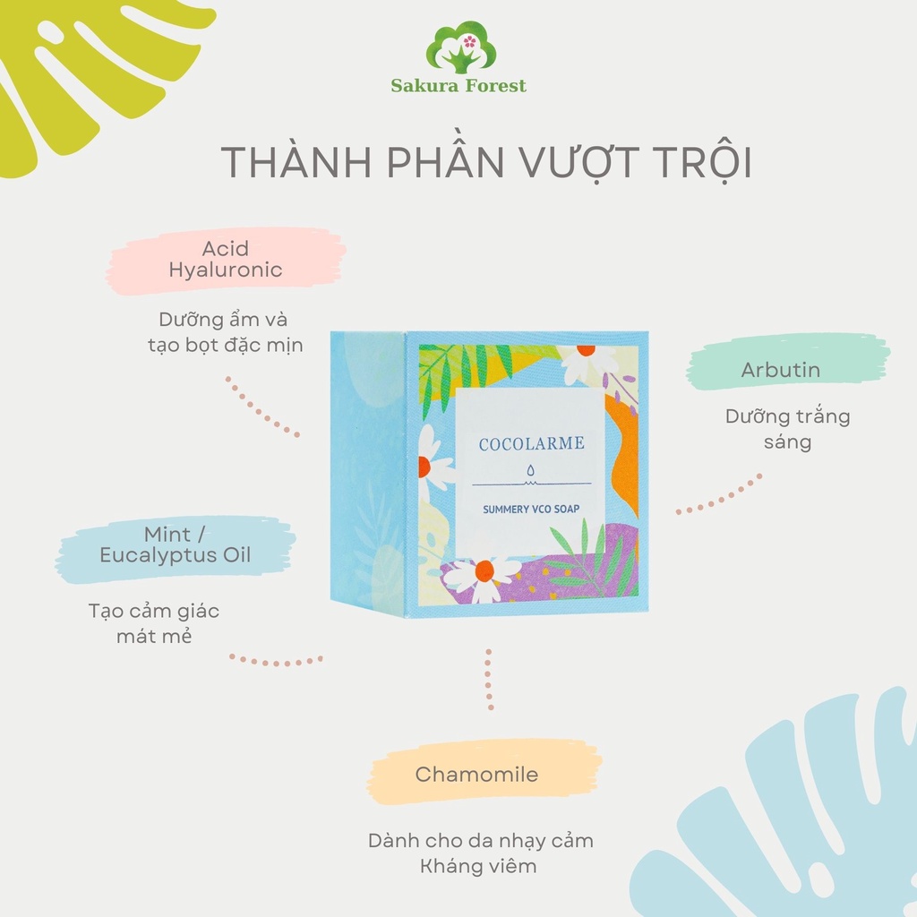 Xà Phòng Rửa Mặt Cocolarme, Phiên Bản Giới Hạn, Xà Phòng Thiên Nhiên Loại Bỏ Mụn Đầu Đen, Thu Nhỏ Lỗ Chân Lông 85g