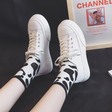 Giày Thể Thao Nữ Ulzzang Vintage, Giày Bata Dáng Basic Vải Canvas Đế Độn 3cm 2 Màu Phong Cách Hàn Quốc - Iclassy_shoes .