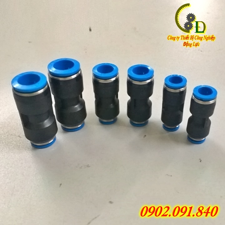 Khớp nối nhanh thẳng dây hơi máy nén khí Festo Đức 1cái QS✴️Chính Hãng✴️Van tiết lưu, đầu cút ống khí phi 4/6/8/10/12