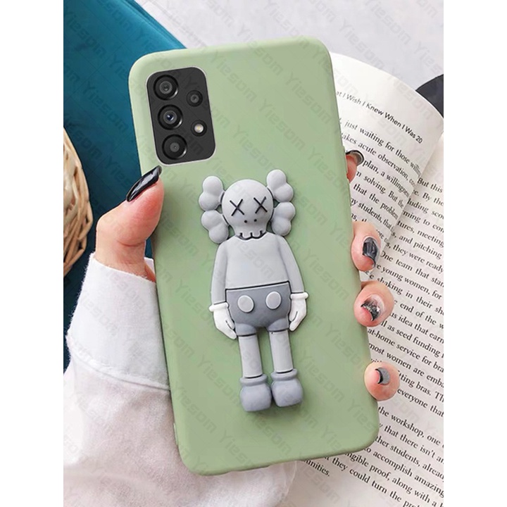 Ốp Điện Thoại TPU Mềm Hình Gấu Kaws Sesame Street Cho Samsung A53 A73 A33 A13 A23 A03S A03 A02S A02 A32 A52 A72 A12 A22 M22