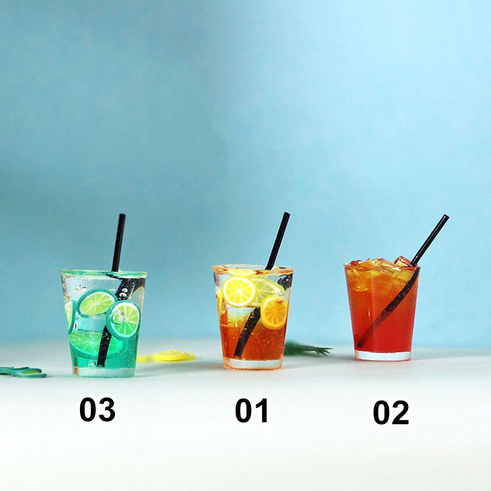 Mô Hình Ly Trà Trái Cây Tỉ Lệ 1: 6 / 1: 12 Dùng Để Trang Trí Nhà Búp Bê