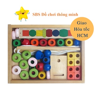 Đồ chơi gỗ Winwintoys - Xếp chuỗi hạt