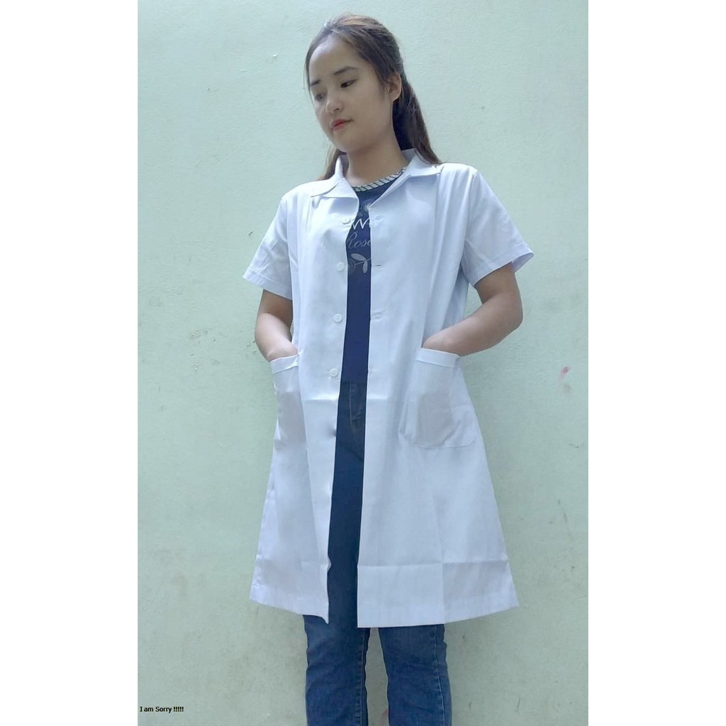 Áo bác sĩ - Y sĩ - Blu dáng dài nam/nữ cộc tay loại đẹp | BigBuy360 - bigbuy360.vn
