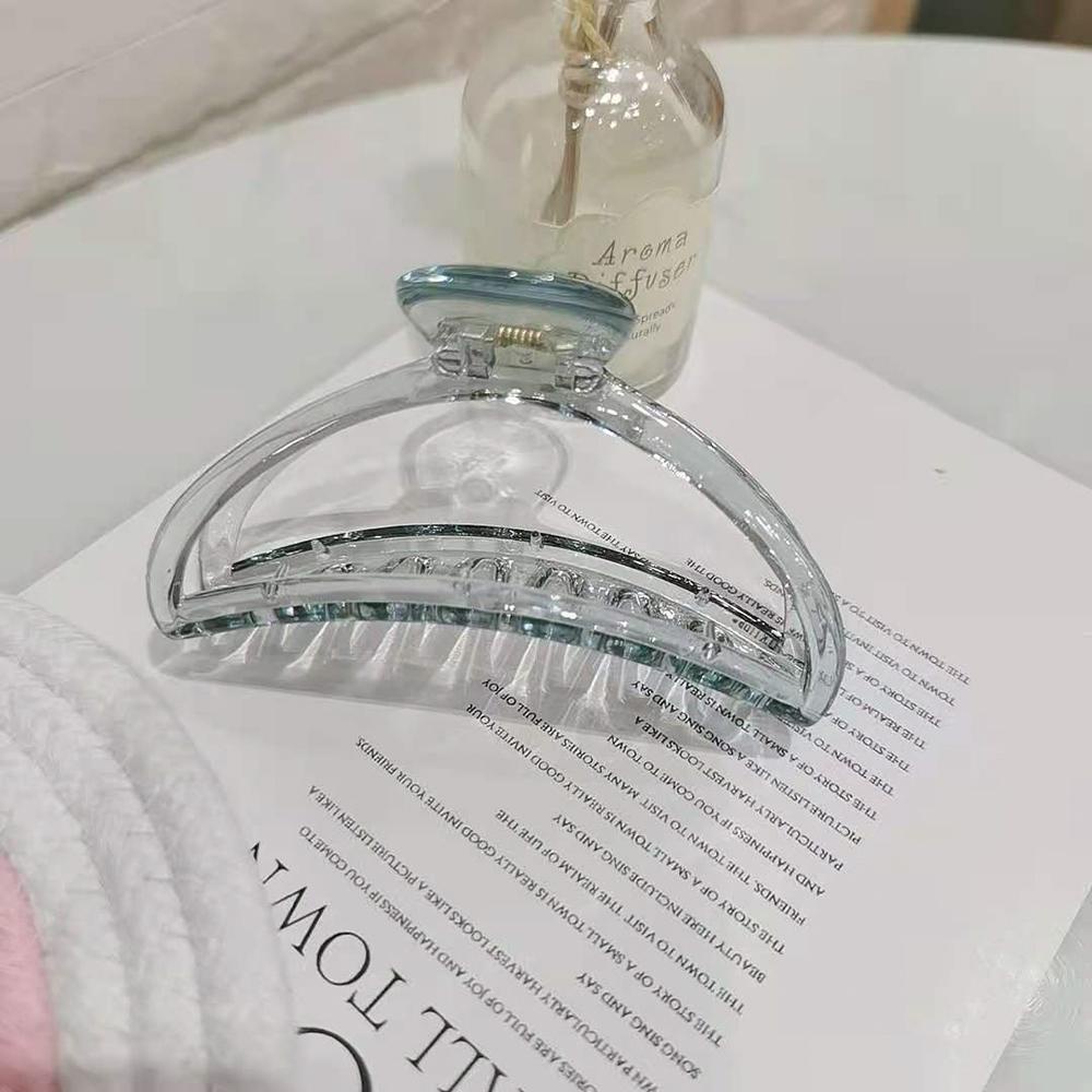 Kẹp Tóc Dạng Bán Nguyệt Cỡ Lớn Bằng Acrylic Thời Trang Cho Nữ