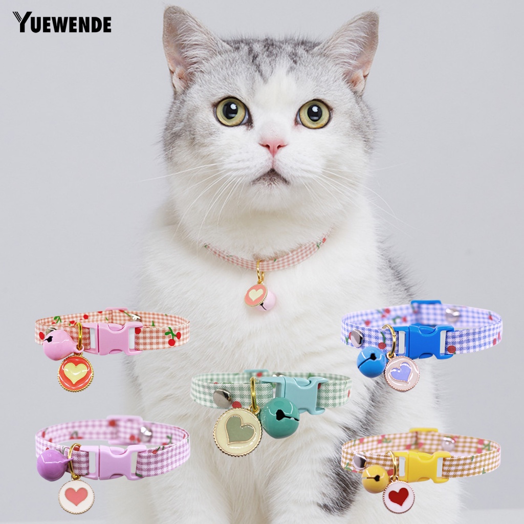 Vòng Cổ Dây Xích Đeo Cổ Họa Tiết Cherry Không Mùi Có Chuông Cho Cún Cưng