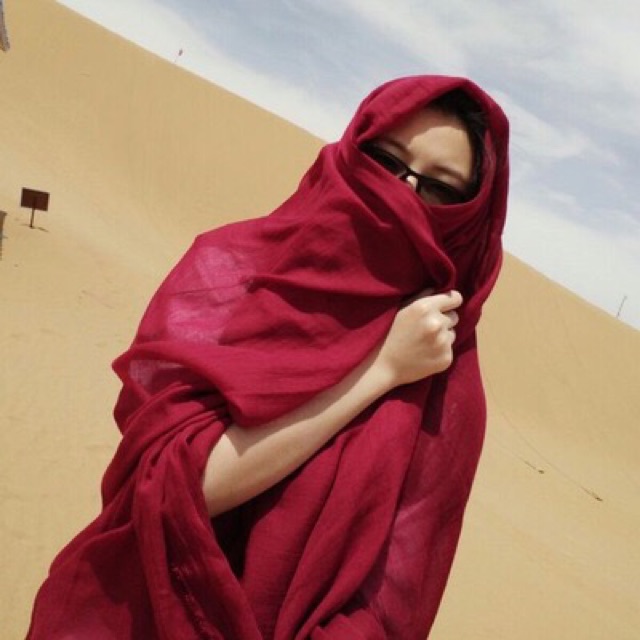 Khăn quàng cotton mỏng đi biển - Khăn mùa thu thời trang - Trang nhã - Khăn bản rộng khoác ngoài bikini