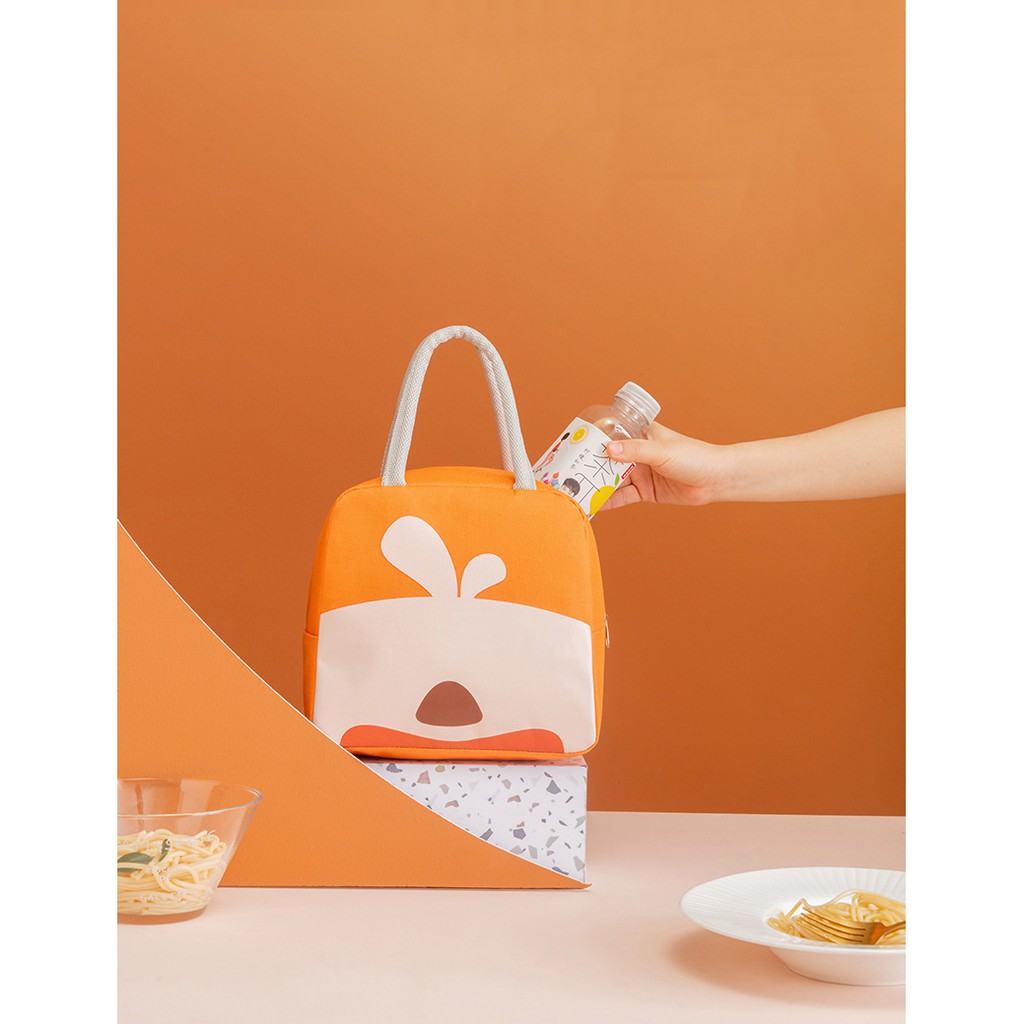 Túi Cách Nhiệt Đựng Cơm Chống Thấm Nước Hình Gấu - Dumi Shop