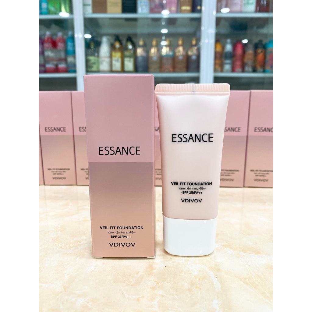 Kem Nền Essance Bền Màu Che Khuyết Điểm Veil Fit Foundation SPF 25 PA++ 30ml