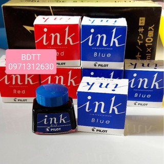 🎀 Mực Bút Máy Pilot Ink 30ml - Xanh/Đỏ