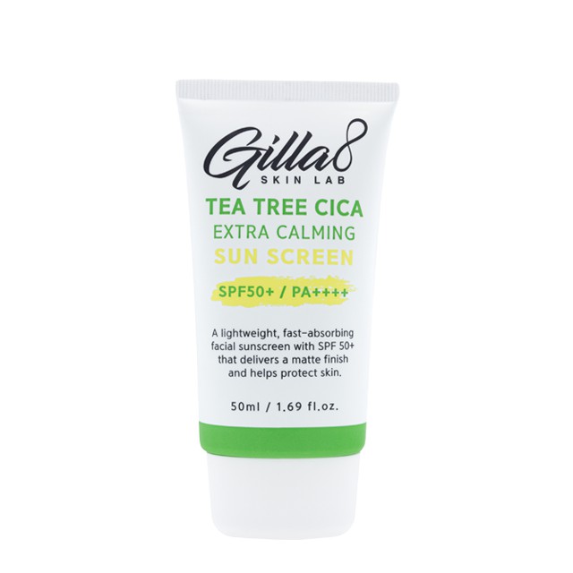 KEM CHỐNG NẮNG GILLA8 - TEA TREE CICA EXTRA CALMING SUN SCREEN (50ML)