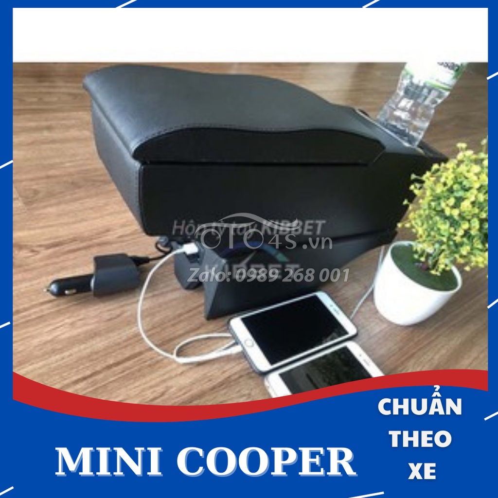 Hộp tỳ tay Kibbet cho xe BMW Mini Cooper – Hàng theo xe – Không khoan vít – Kibbet - OTO4S